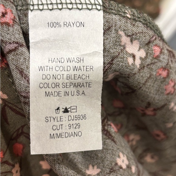 Ces Femme Olive Floral Dress - Picture 6 of 6